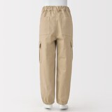 キッズ　洗いざらしチノワイドカーゴパンツ
