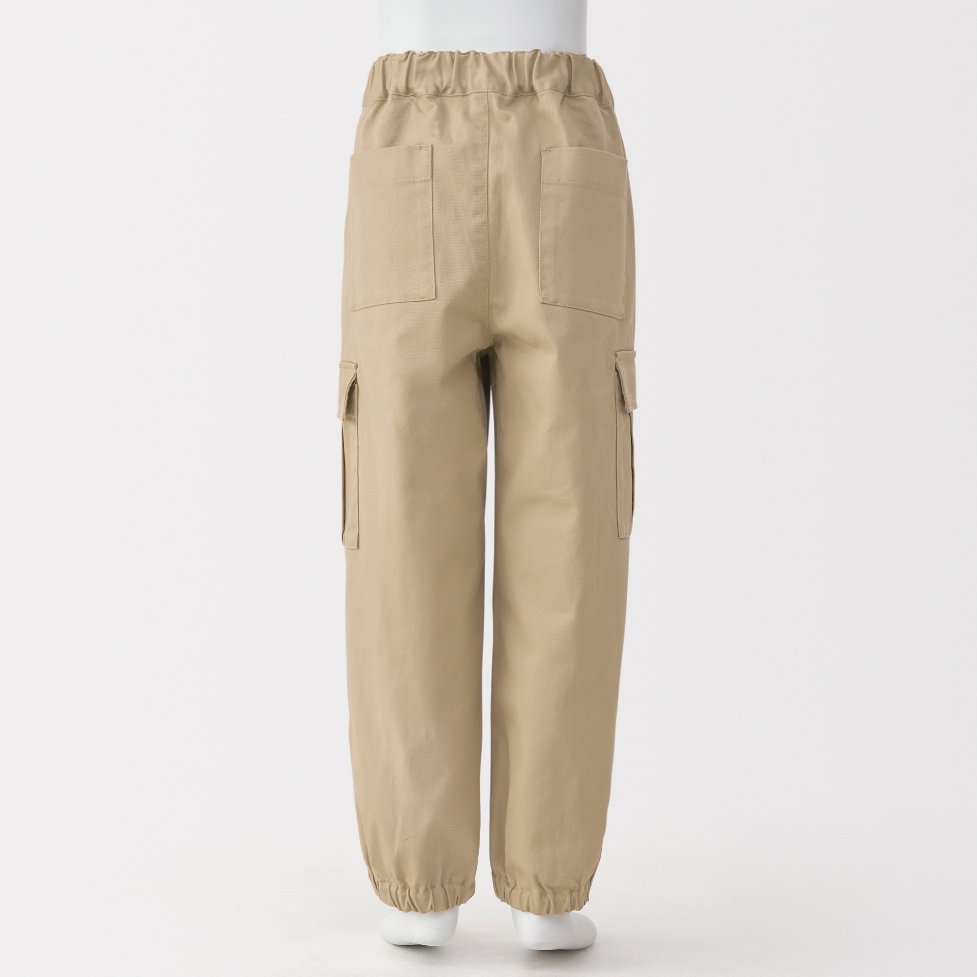 キッズ　洗いざらしチノワイドカーゴパンツ