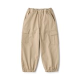 キッズ　洗いざらしチノワイドカーゴパンツ