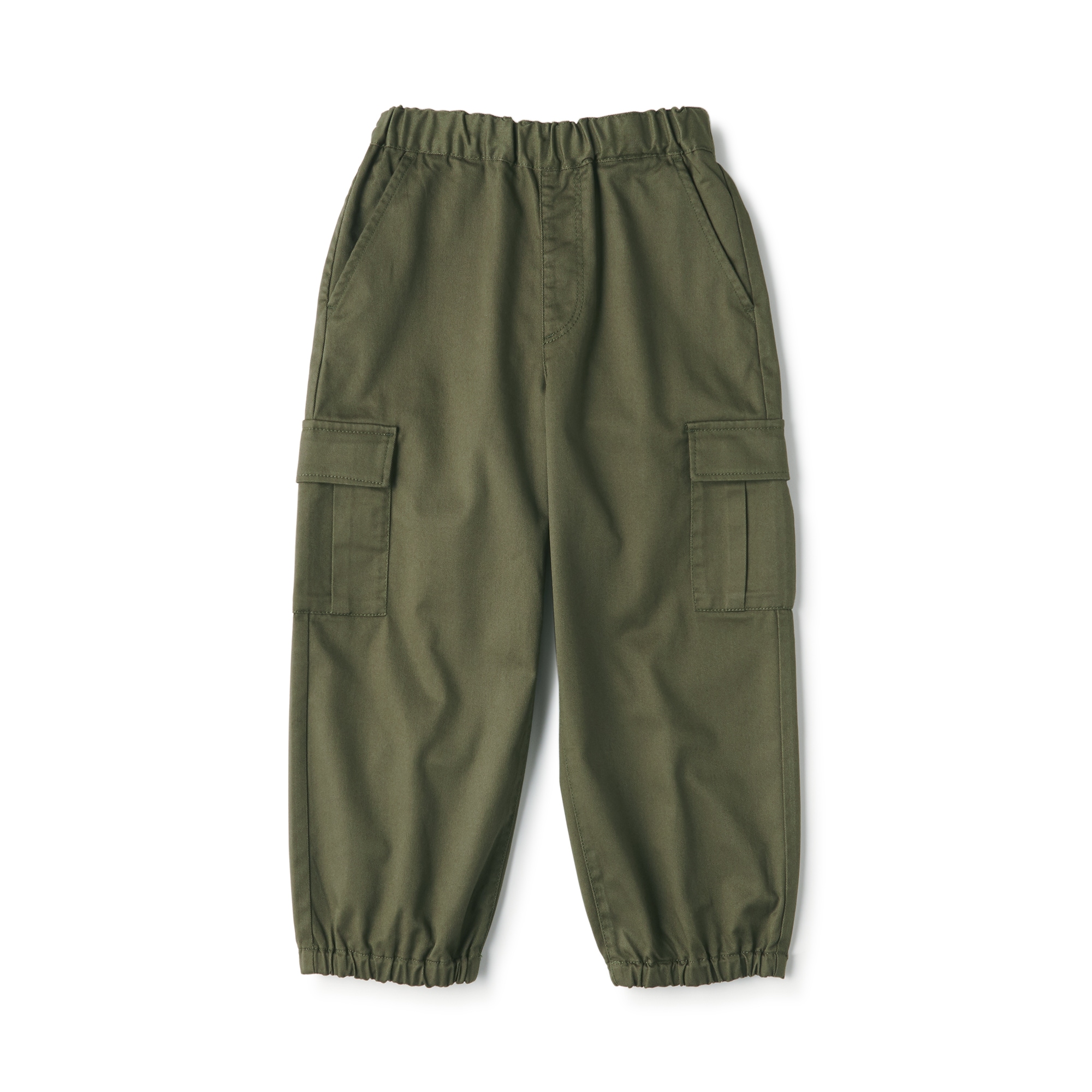 キッズ　洗いざらしチノワイドカーゴパンツ