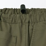 キッズ　洗いざらしチノワイドカーゴパンツ