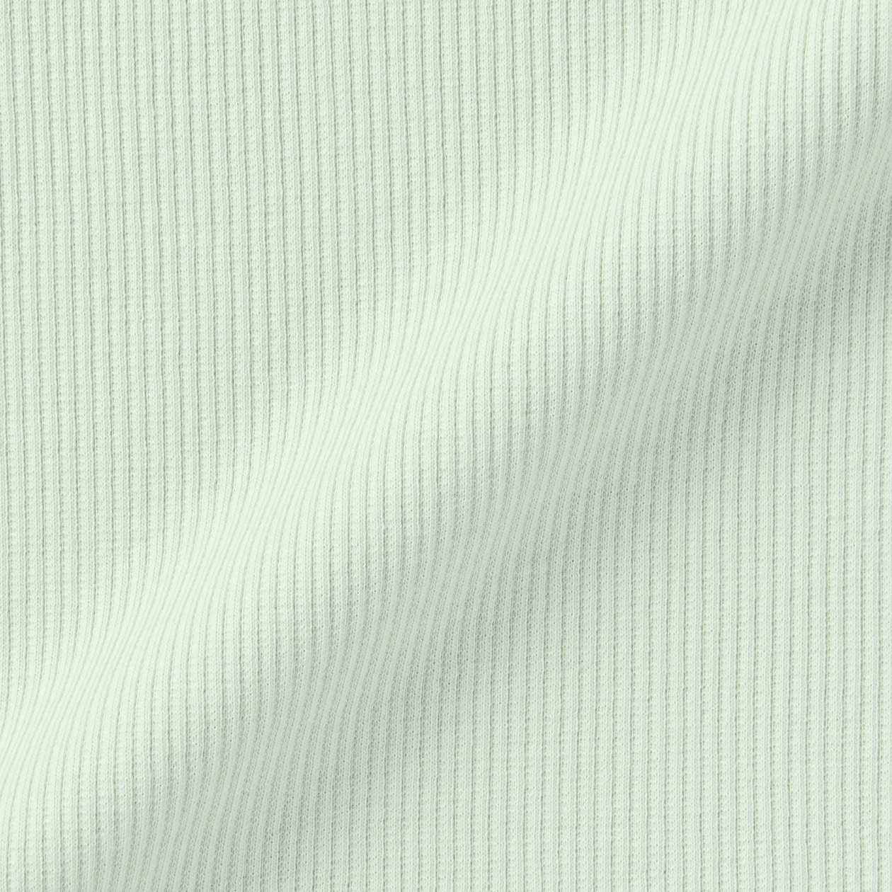 キッズ　ストレッチリブ編みモックネック長袖Ｔシャツ