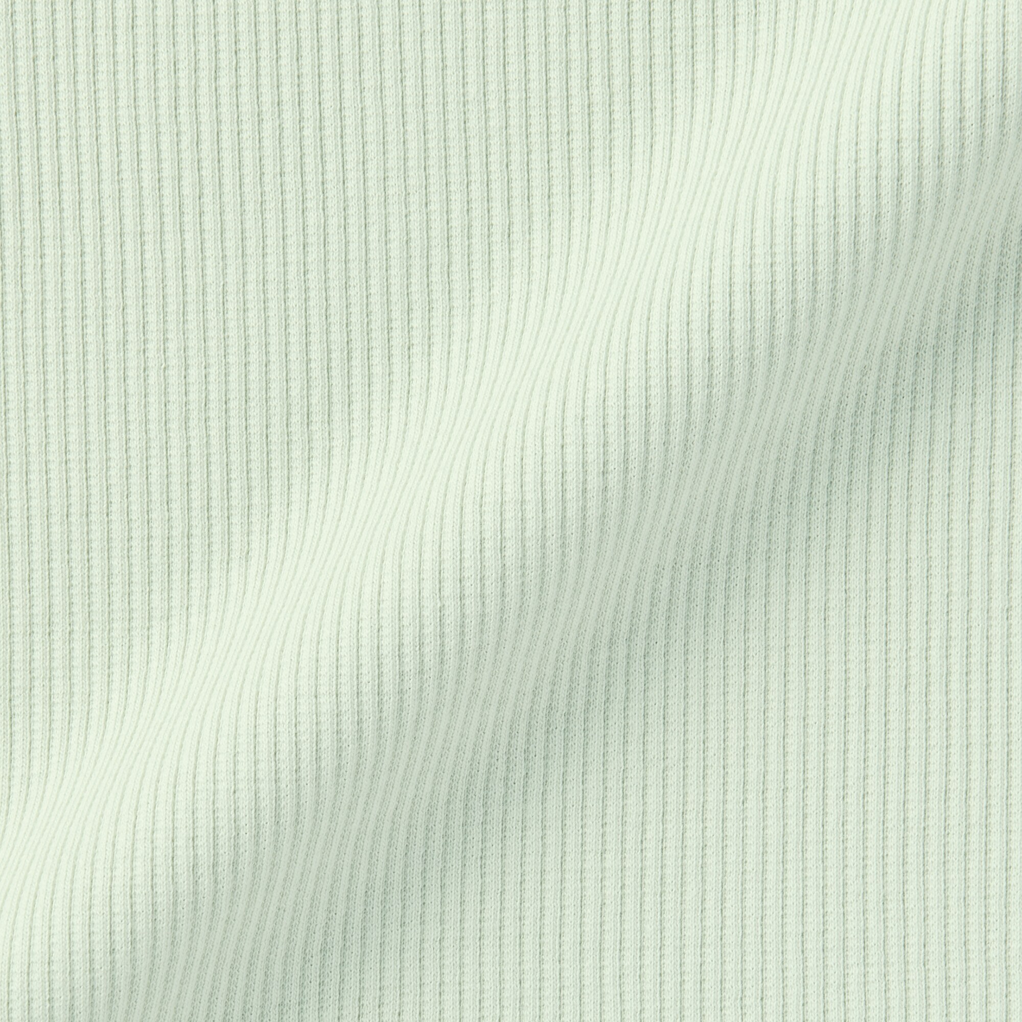 キッズ　ストレッチリブ編みモックネック長袖Ｔシャツ