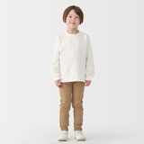 キッズ　太番手クルーネック長袖Ｔシャツ