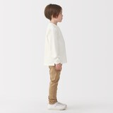 キッズ　太番手クルーネック長袖Ｔシャツ