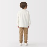 キッズ　太番手クルーネック長袖Ｔシャツ