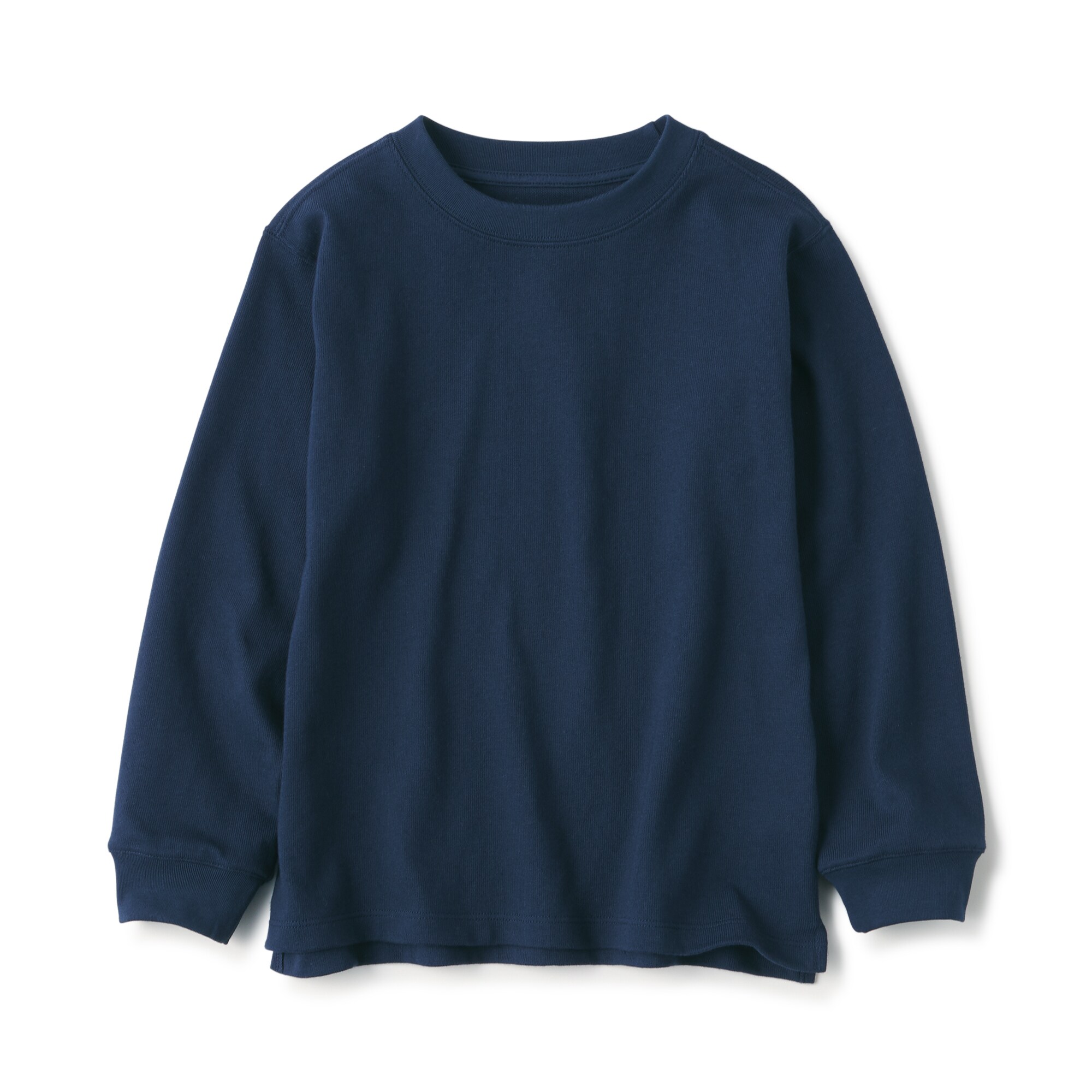 キッズ　太番手クルーネック長袖Ｔシャツ