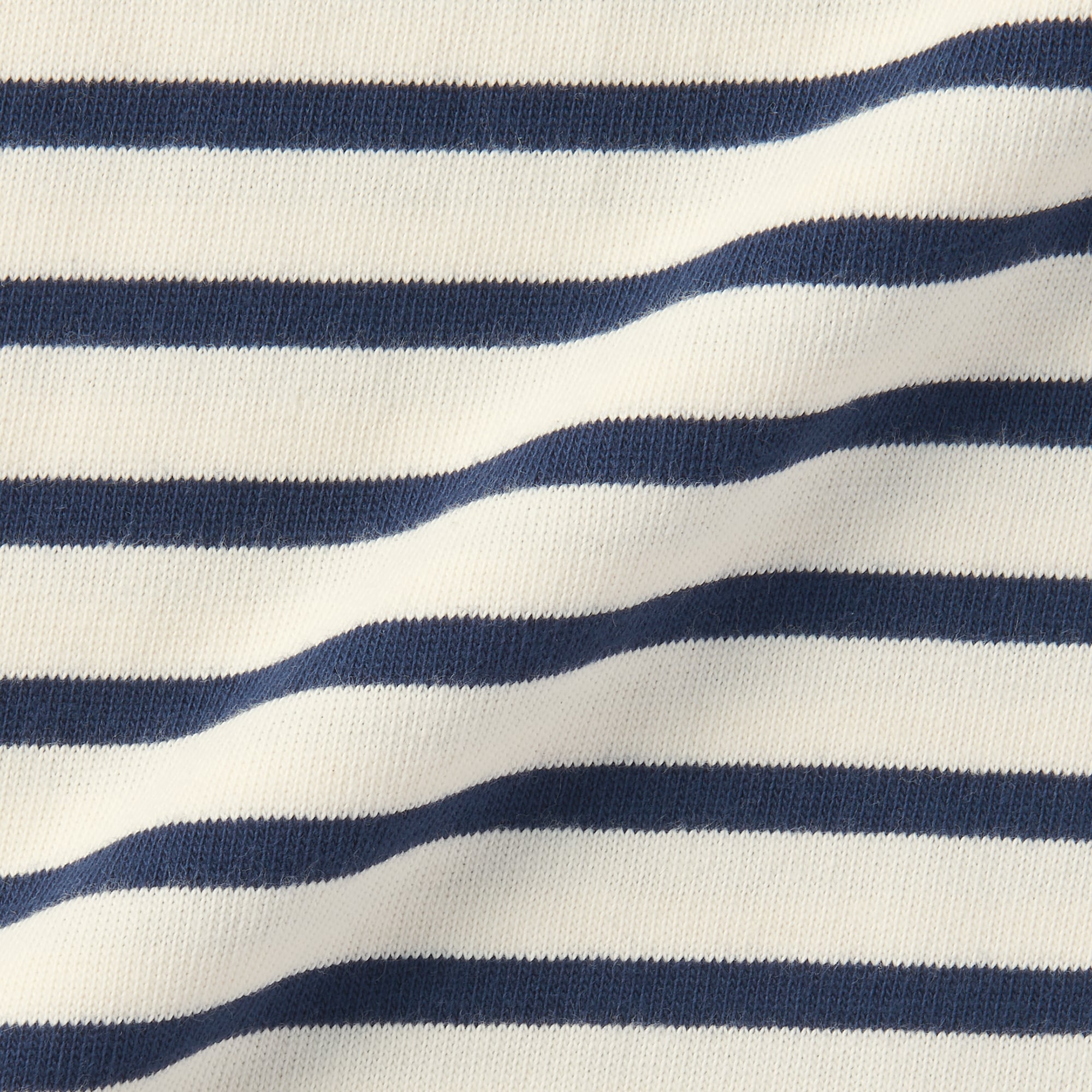 キッズ　太番手クルーネック長袖Ｔシャツ（ボーダー）