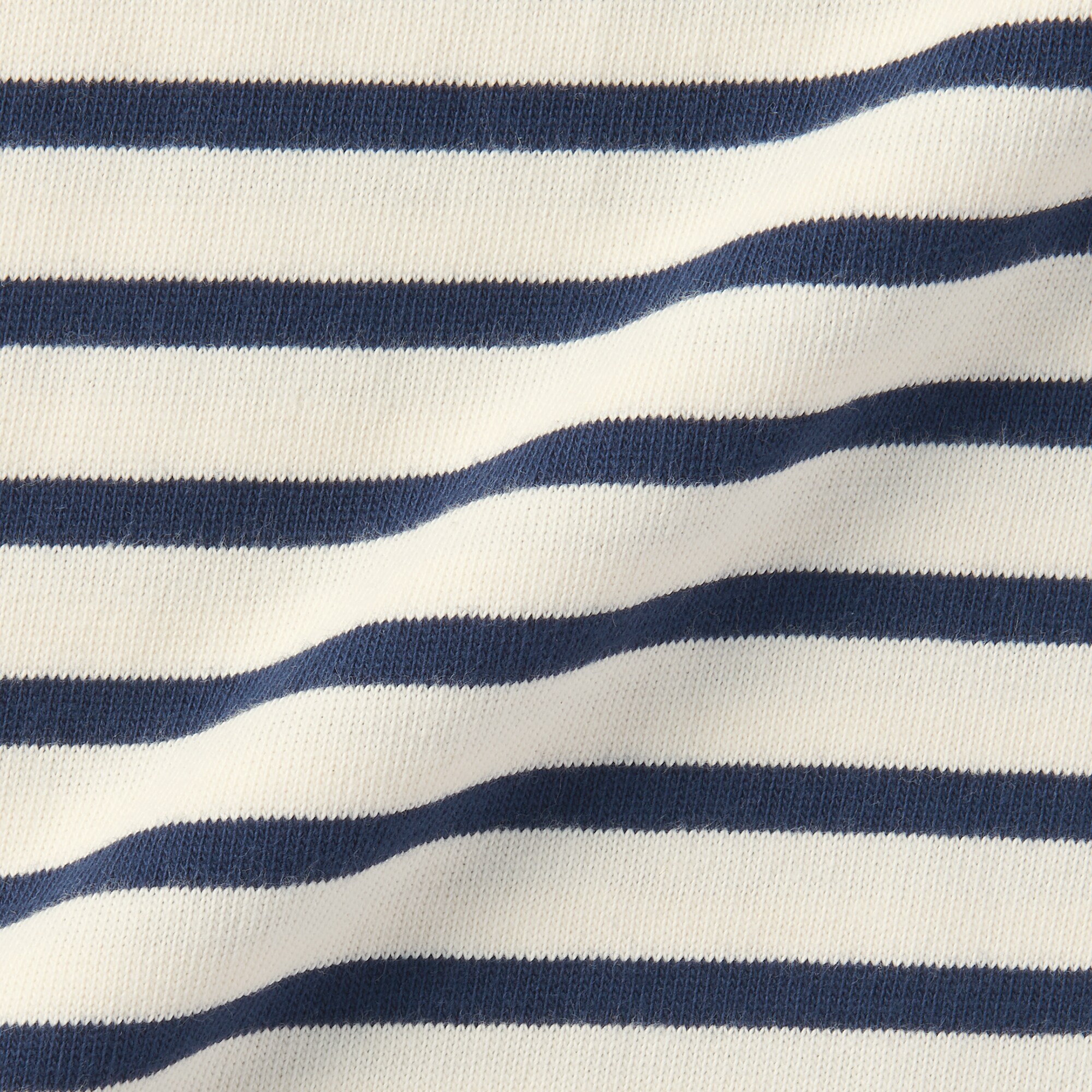 キッズ　太番手クルーネック長袖Ｔシャツ（ボーダー）