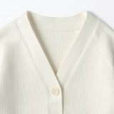 キッズ　洗えるニットＶネックカーディガン