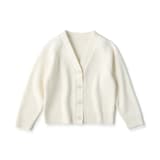 キッズ　洗えるニットＶネックカーディガン