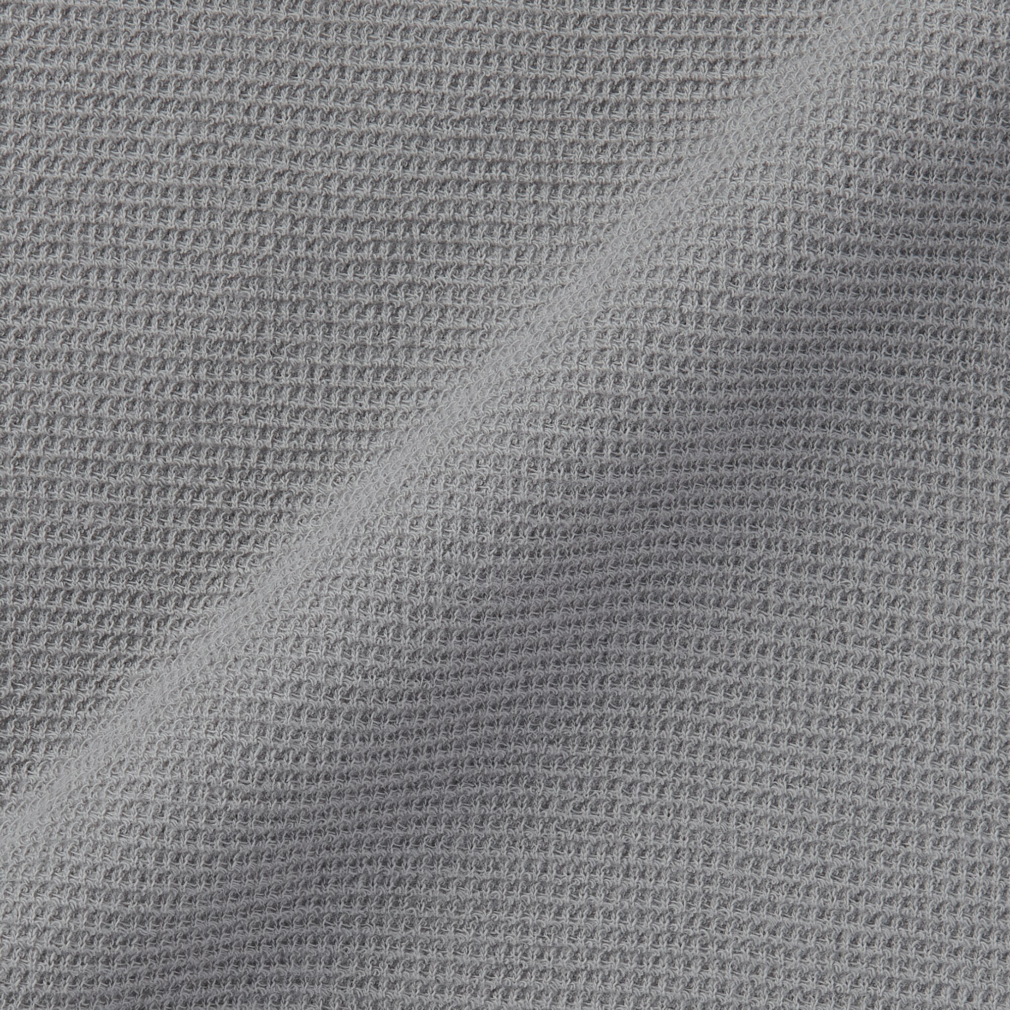 キッズ　ワッフル編みクルーネック長袖Ｔシャツ