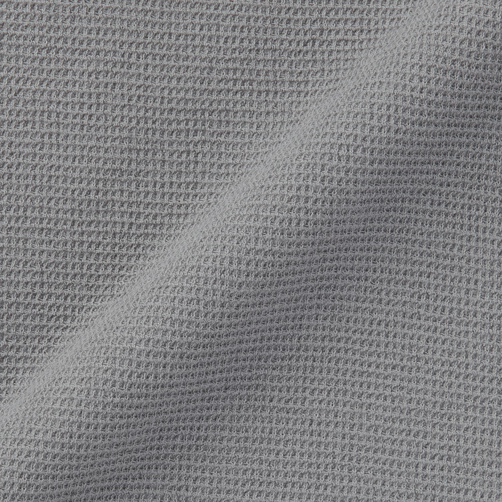 キッズ　ワッフル編みクルーネック長袖Ｔシャツ