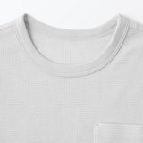 キッズ　ワッフル編みクルーネック半袖Ｔシャツ