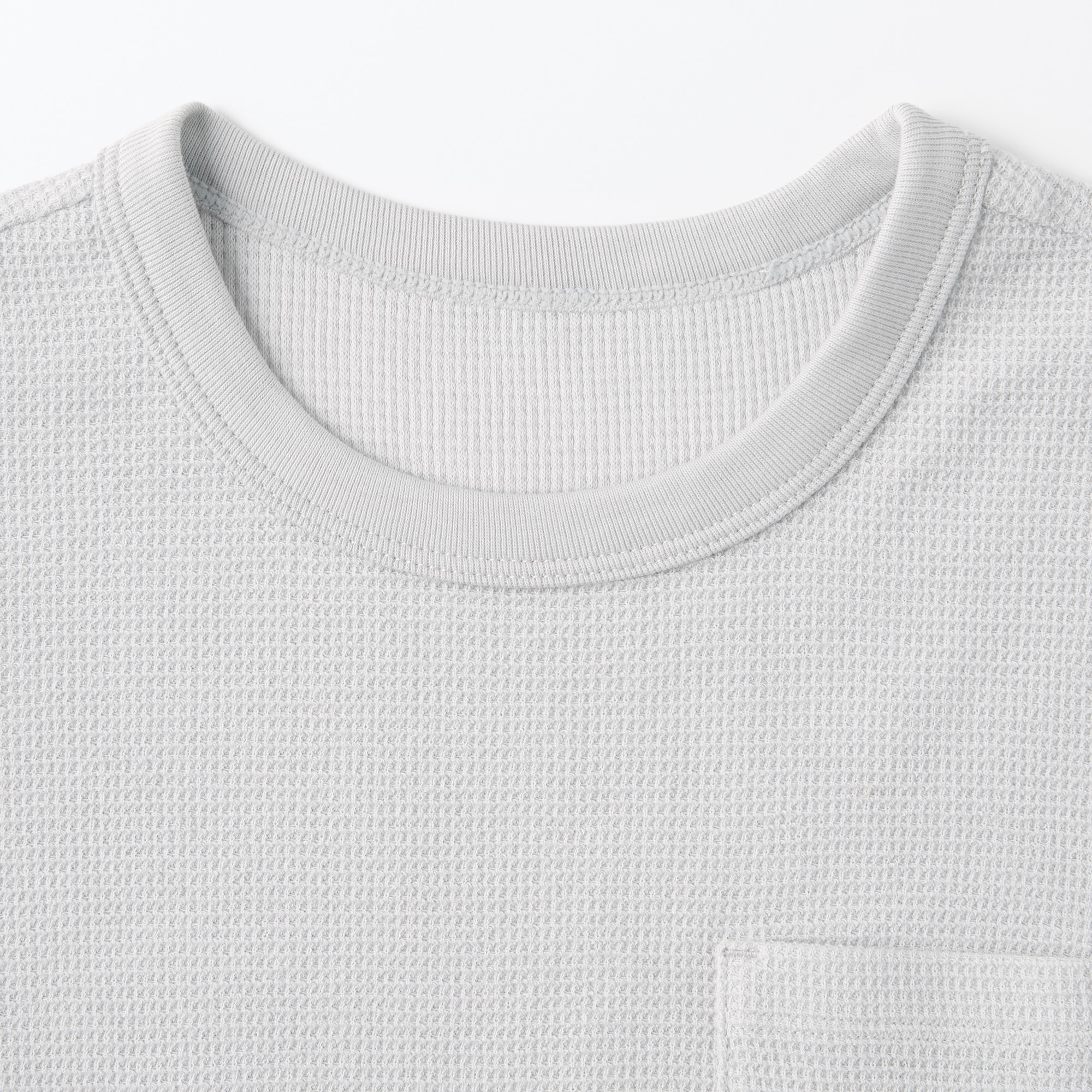 キッズ　ワッフル編みクルーネック半袖Ｔシャツ