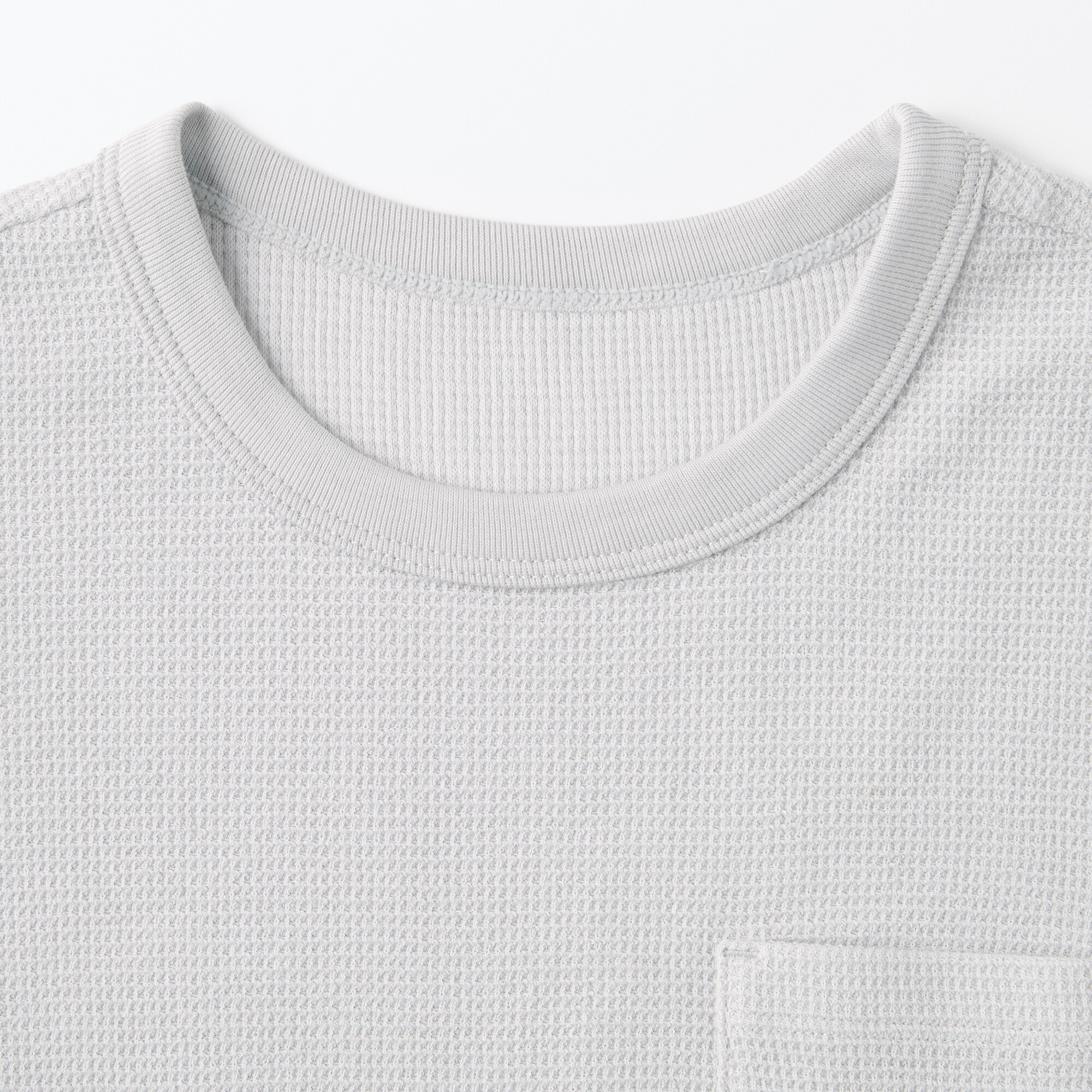 キッズ　ワッフル編みクルーネック半袖Ｔシャツ