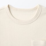 キッズ　ワッフル編みクルーネック半袖Ｔシャツ
