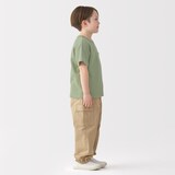 キッズ　ワッフル編みクルーネック半袖Ｔシャツ