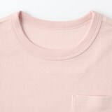 キッズ　ワッフル編みクルーネック半袖Ｔシャツ