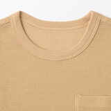 キッズ　ワッフル編みクルーネック半袖Ｔシャツ