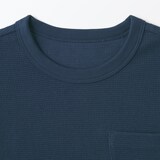 キッズ　ワッフル編みクルーネック半袖Ｔシャツ