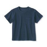 キッズ　ワッフル編みクルーネック半袖Ｔシャツ