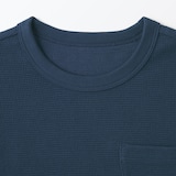 キッズ　ワッフル編みクルーネック半袖Ｔシャツ
