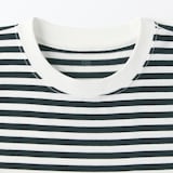 キッズ　天竺編みクルーネック長袖Ｔシャツ　ボーダー