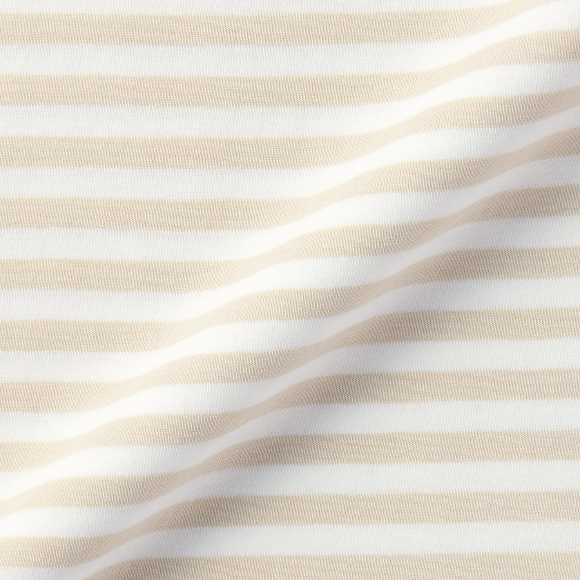 キッズ　天竺編みクルーネック長袖Ｔシャツ　ボーダー