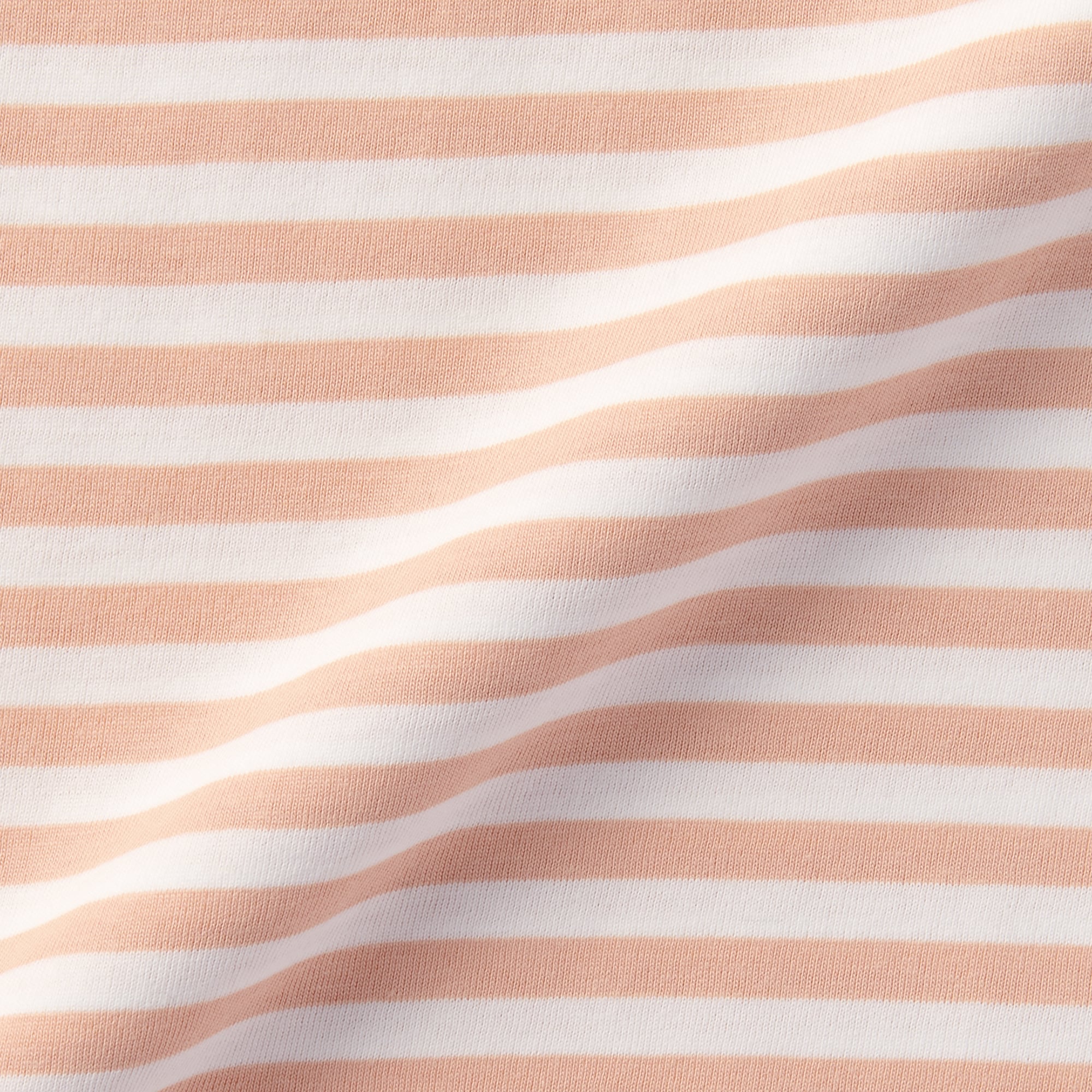 キッズ　天竺編みクルーネック長袖Ｔシャツ　ボーダー