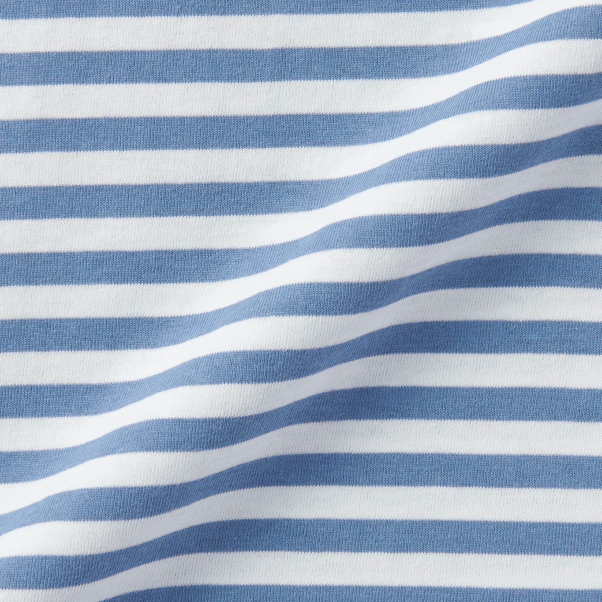 キッズ　天竺編みクルーネック長袖Ｔシャツ　ボーダー