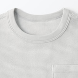 ベビー　あたまするっとワッフル編みクルーネック半袖Ｔシャツ