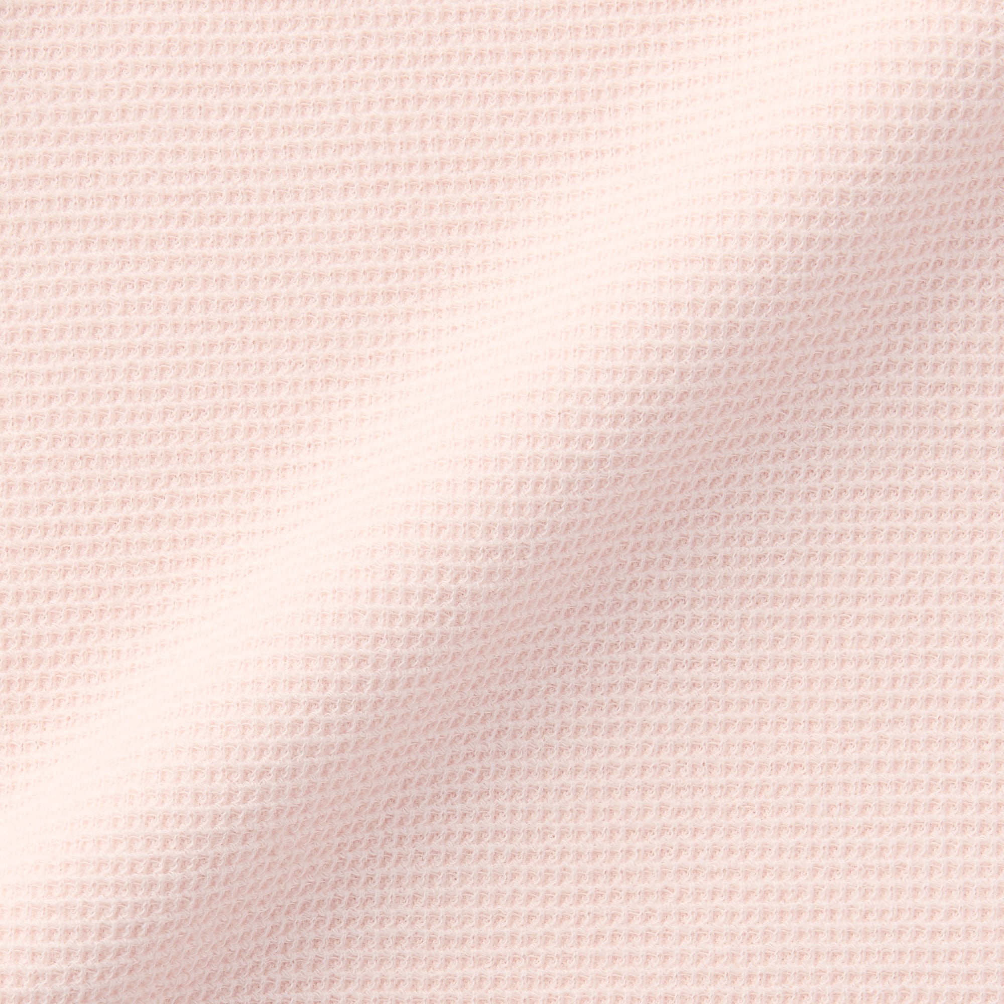 ベビー　あたまするっとワッフル編みクルーネック半袖Ｔシャツ