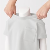 ベビー　あたまするっとワッフル編みクルーネック半袖Ｔシャツ