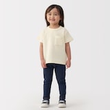 ベビー　あたまするっとワッフル編みクルーネック半袖Ｔシャツ