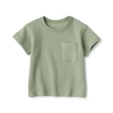 ベビー　あたまするっとワッフル編みクルーネック半袖Ｔシャツ