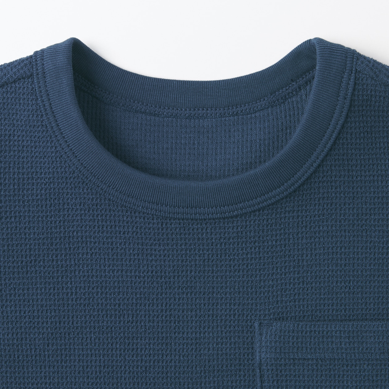 ベビー　あたまするっとワッフル編みクルーネック半袖Ｔシャツ