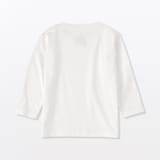 ベビー　あたまするっと　天竺編みクルーネック長袖Ｔシャツ　無地