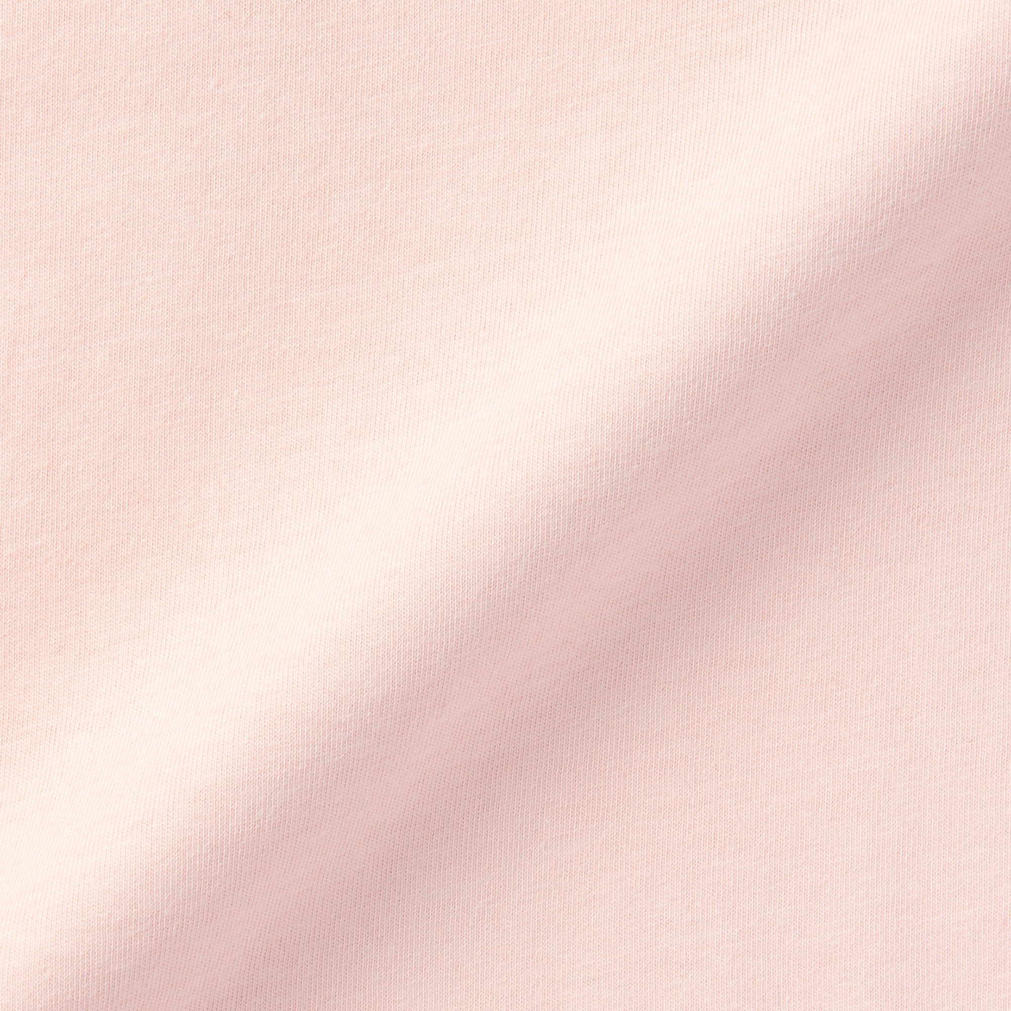 ベビー　あたまするっと　天竺編みクルーネック長袖Ｔシャツ　無地