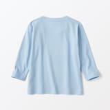 ベビー　あたまするっと　天竺編みクルーネック長袖Ｔシャツ　無地