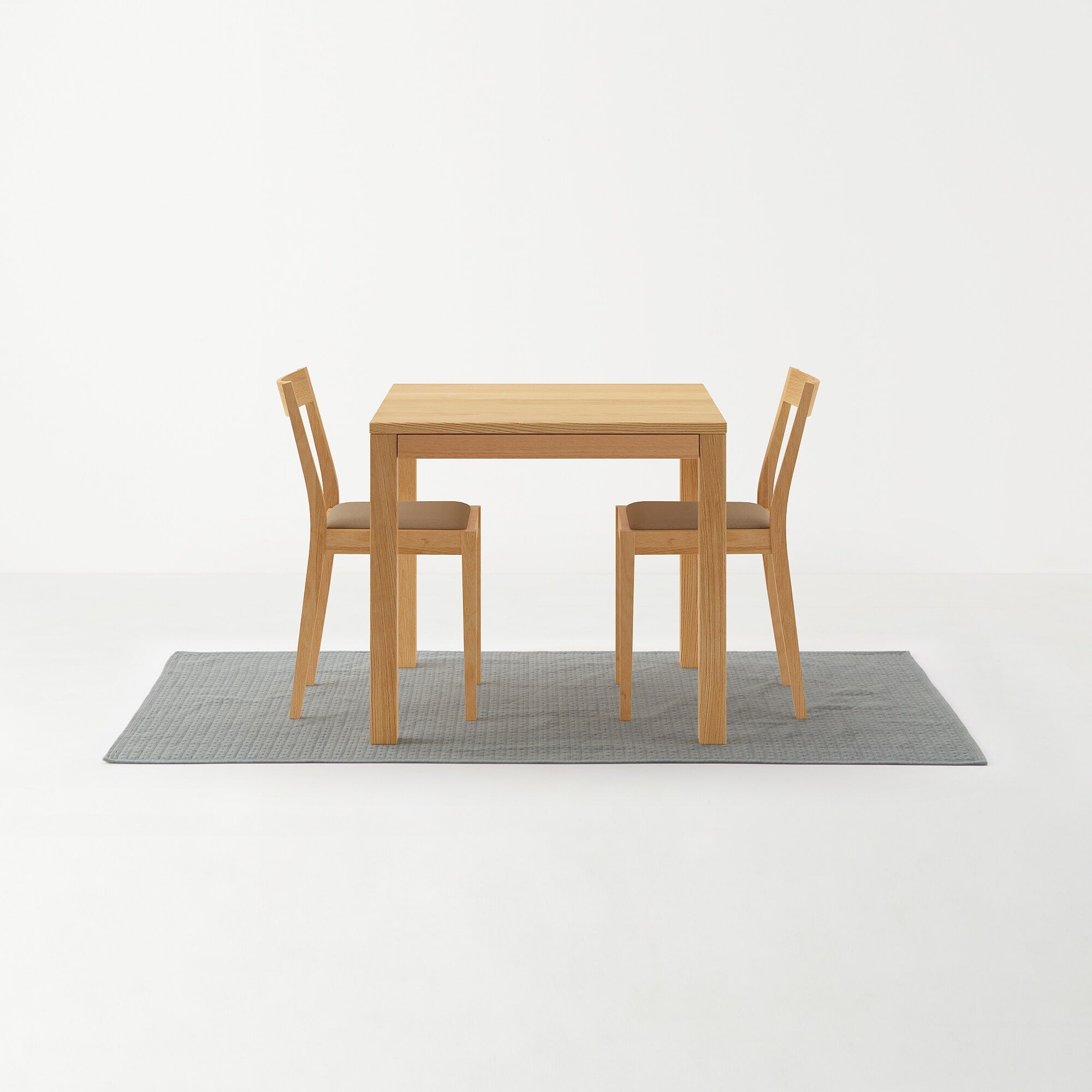 洗いざらしの綿キルティングラグ