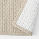 洗いざらしの綿キルティングラグ