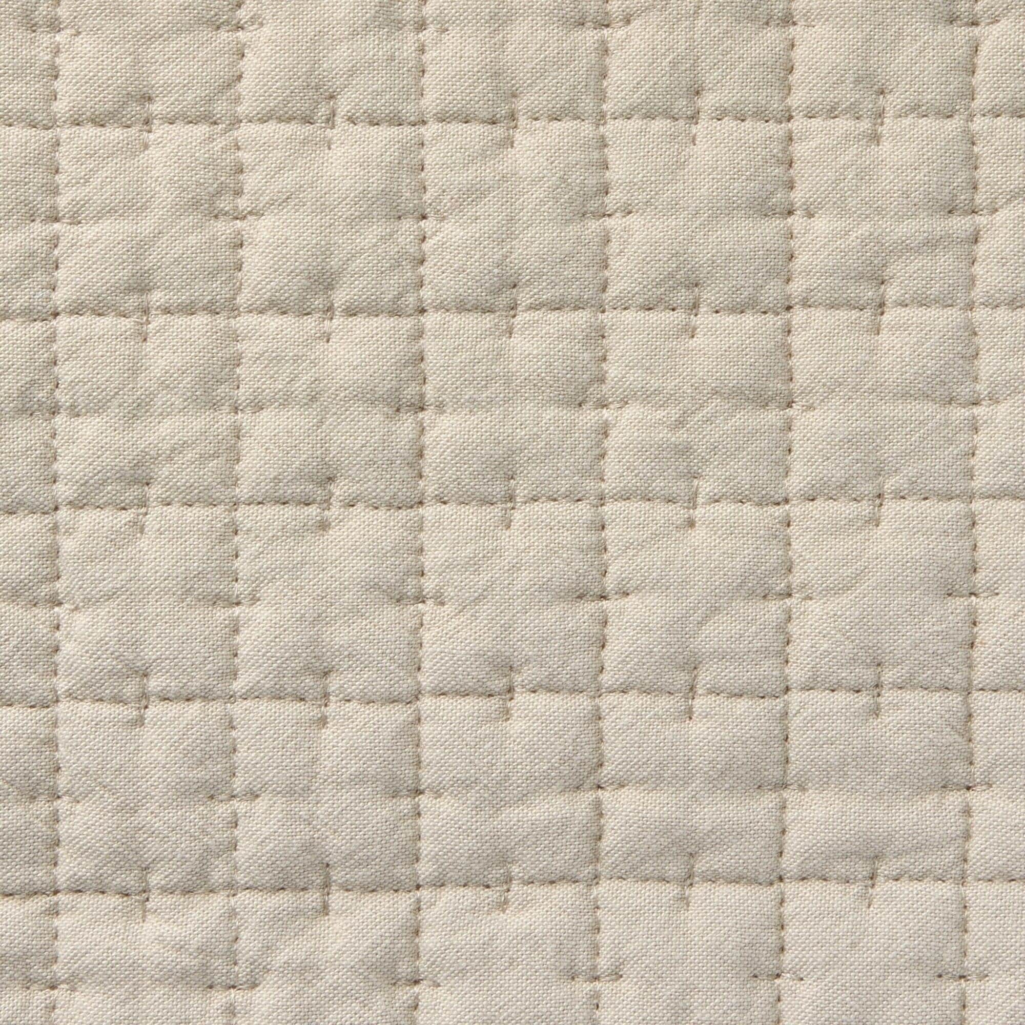 洗いざらしの綿キルティングラグ