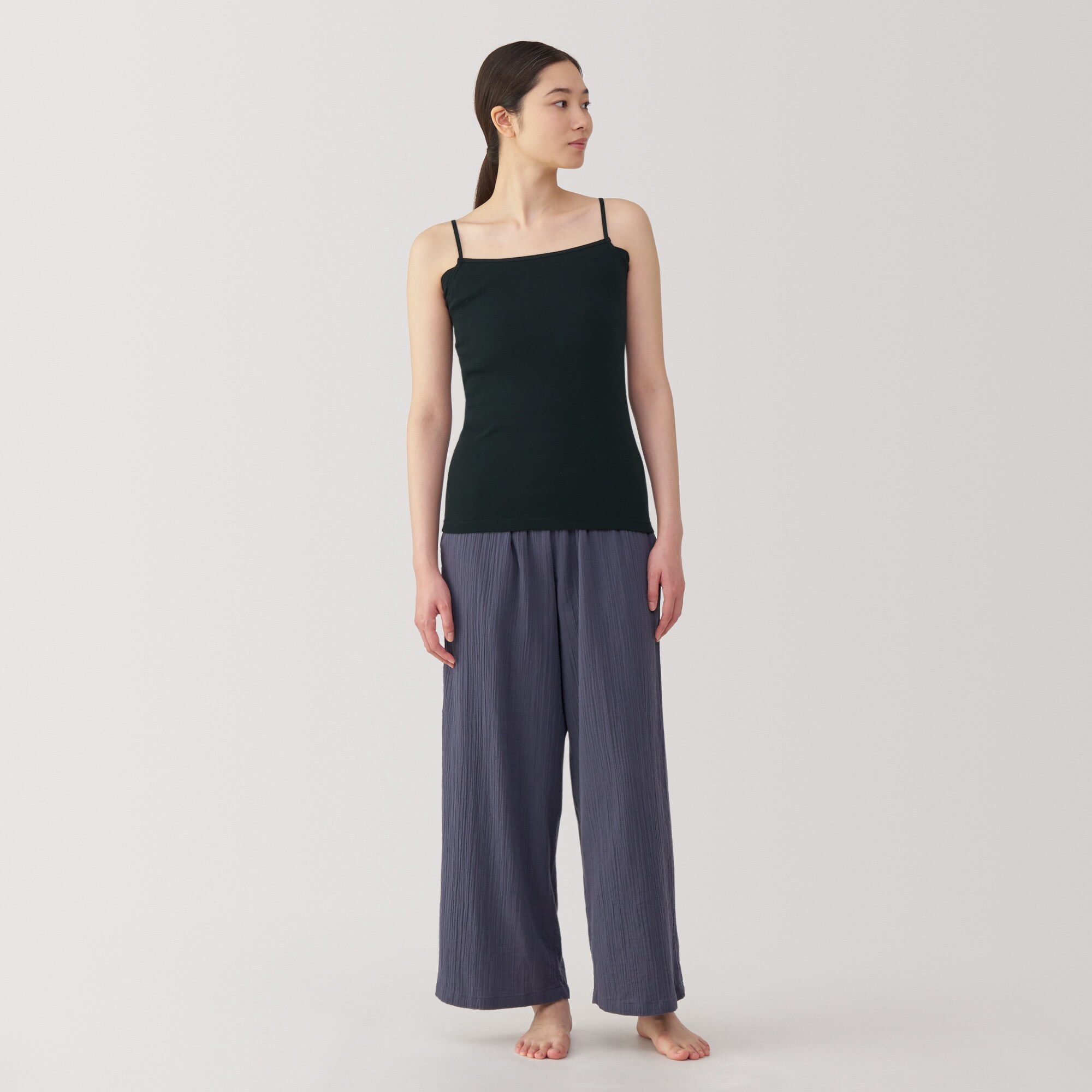 婦人　さらっと綿汗取りパッド付きキャミソール