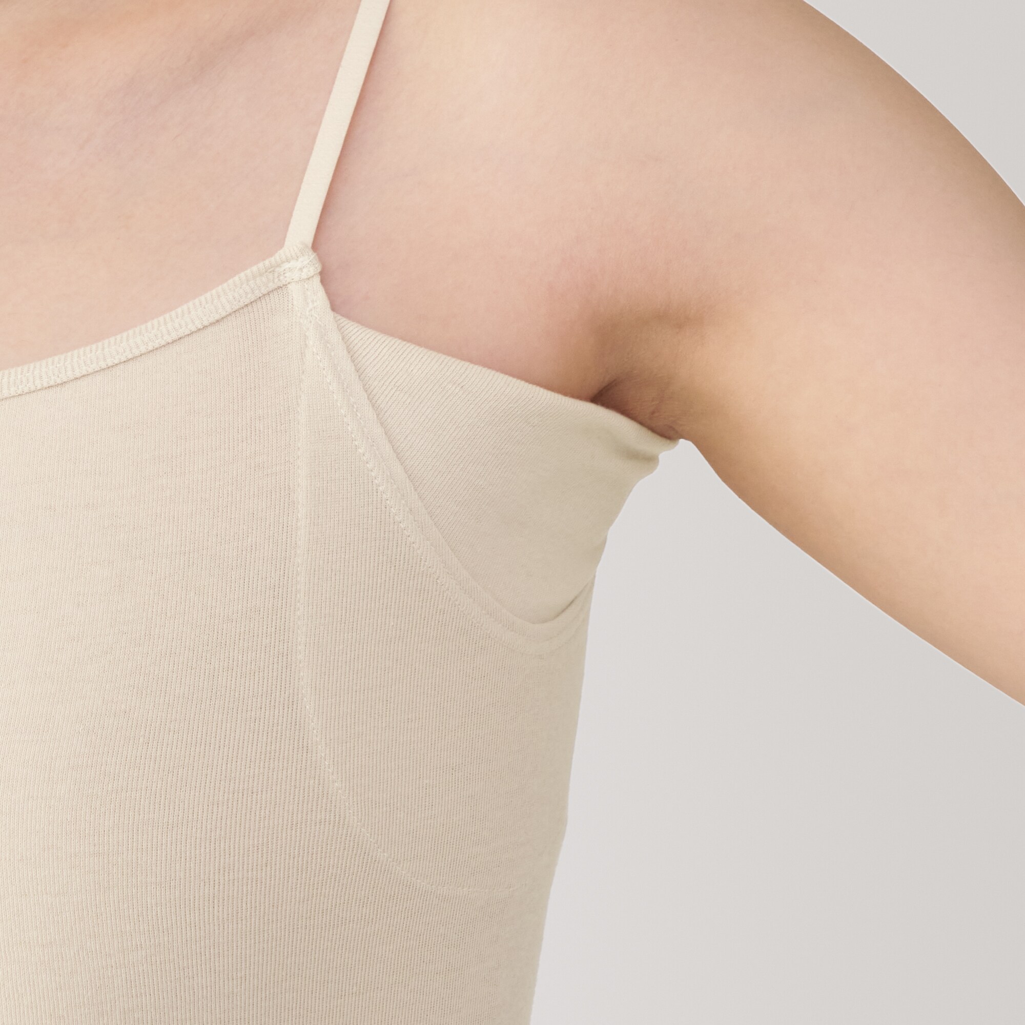 婦人　さらっと綿汗取りパッド付きキャミソール