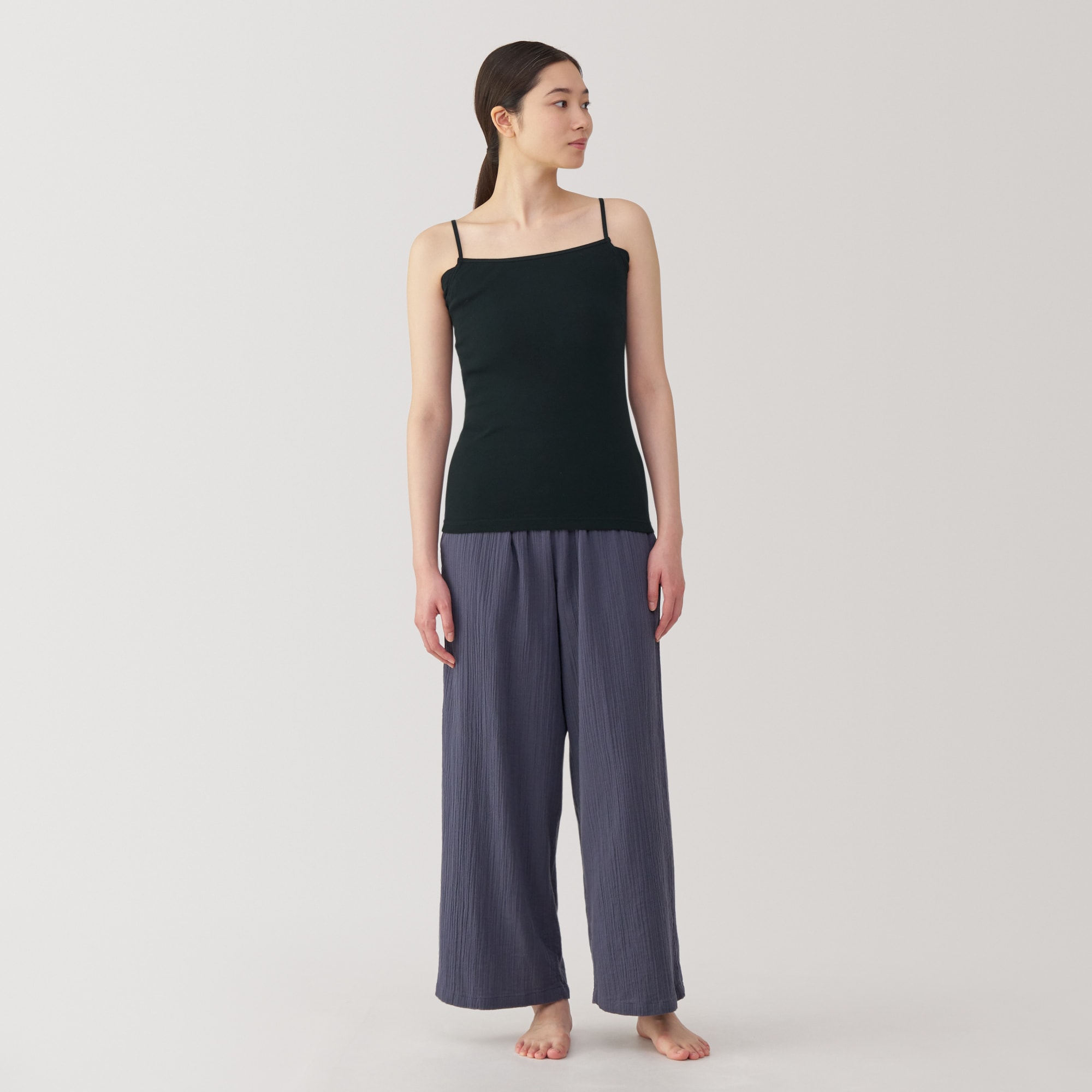 婦人　さらっと綿汗取りパッド付きキャミソール