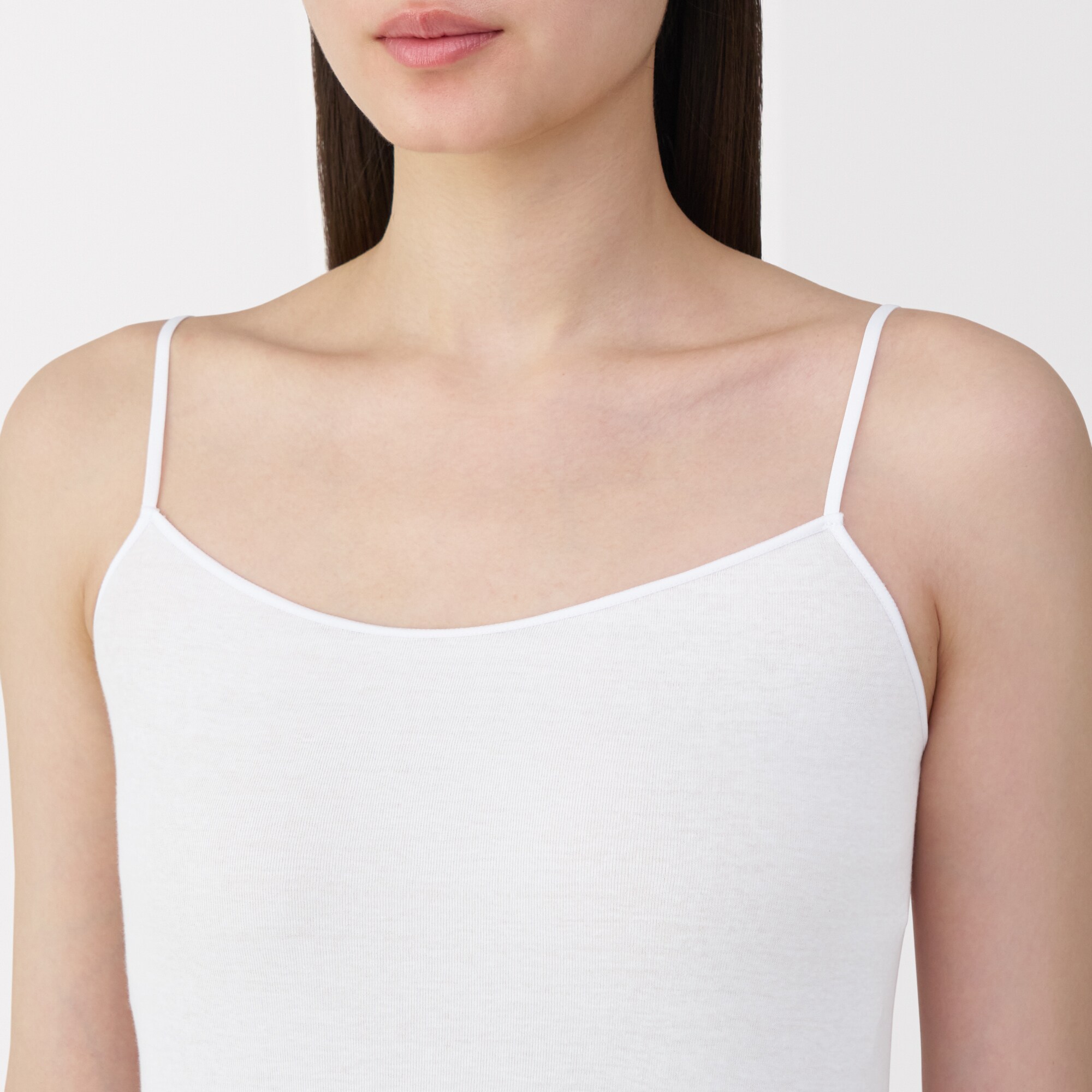 婦人　さらっと綿　薄手　キャミソール