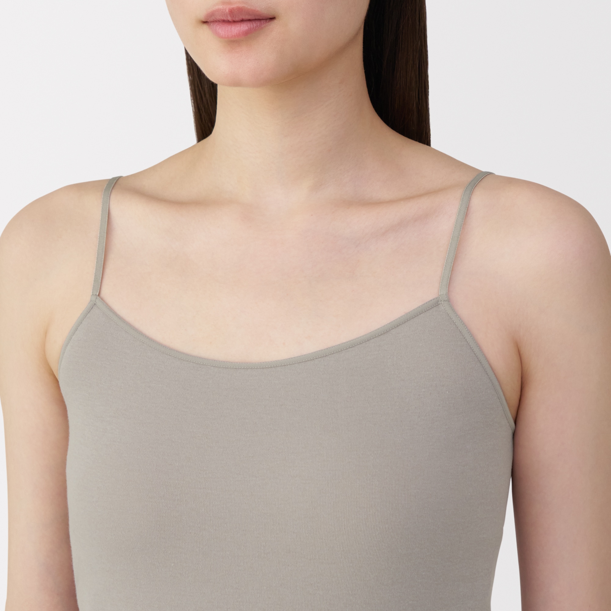 婦人　さらっと綿　薄手　キャミソール