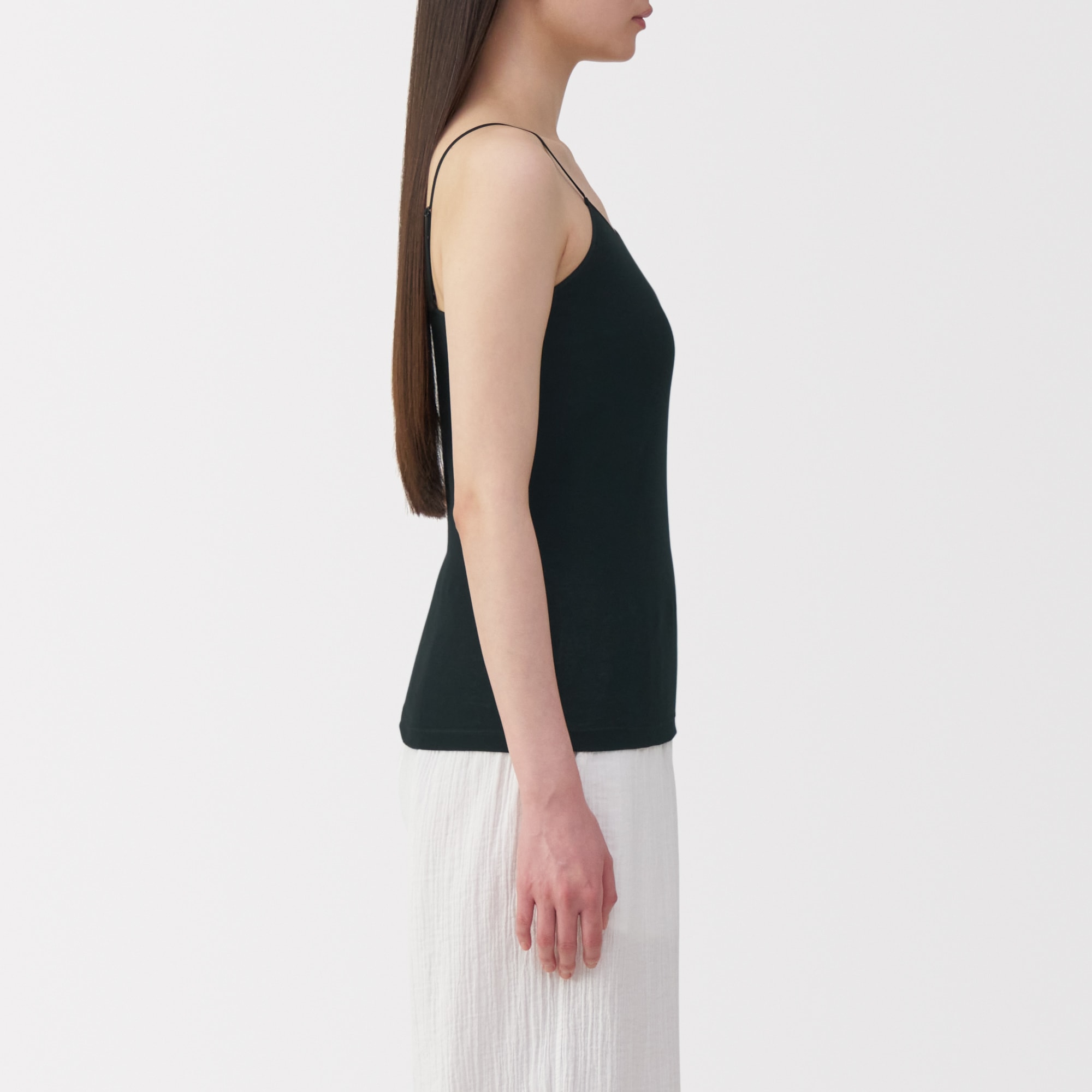 婦人　さらっと綿　薄手　キャミソール