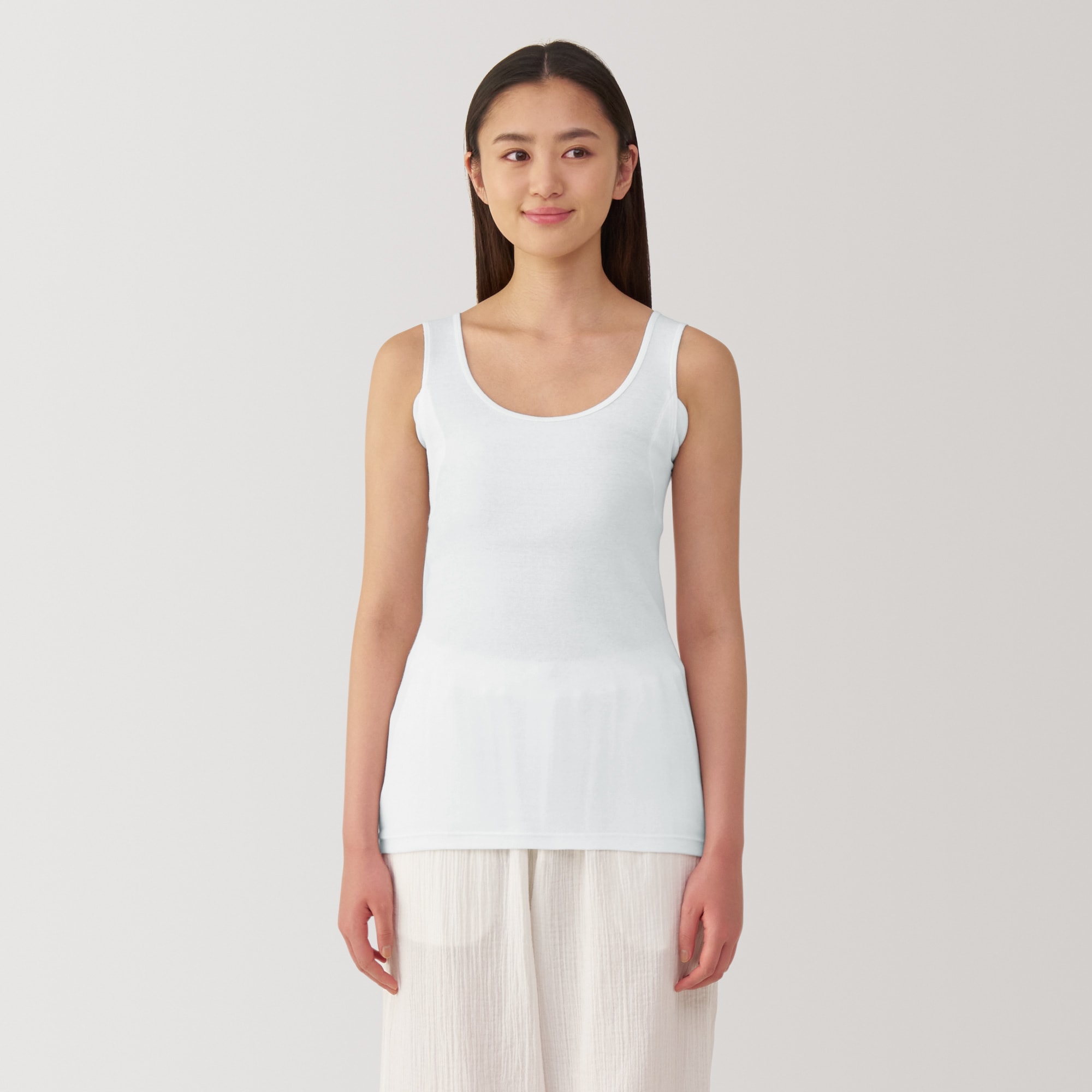 婦人　さらっと綿汗取りパッド付きタンクトップ